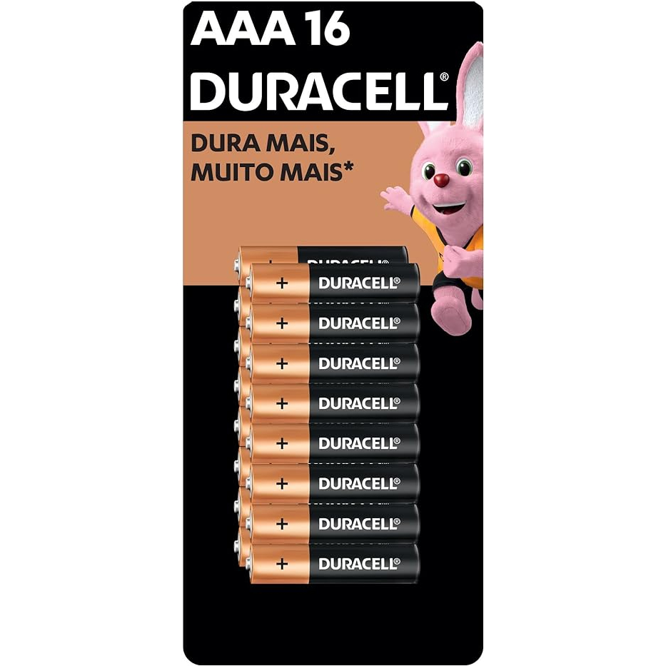 Pilha Alcalina AAA, Palito com 16 unidades - DURACELL