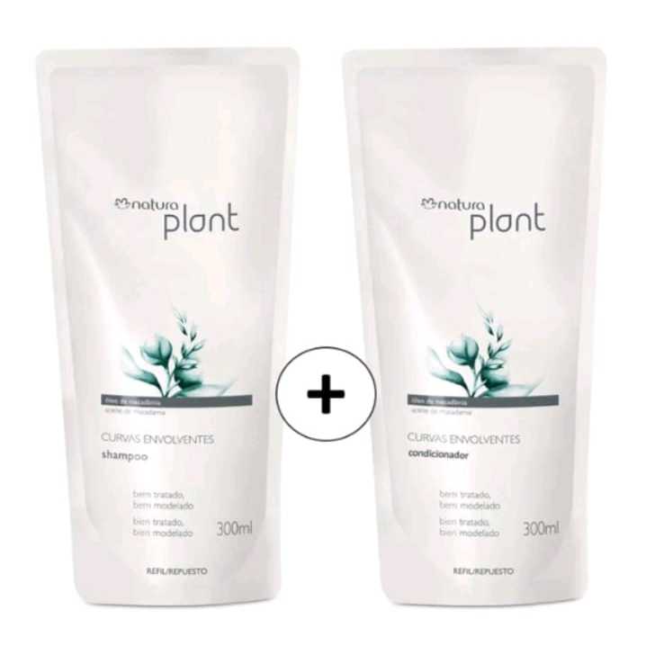 Refil Shampoo e Condicionador Sem Sulfato Curvas Envolventes Natura
