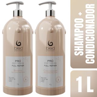 Kit Shampoo e Condicionador 1L Pró Peptídeos Bled