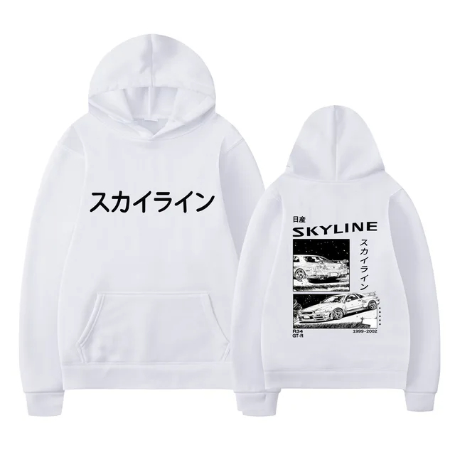 Blusa Moletom Canguru Carros Drift AE86 Initial D Hoodies Anime