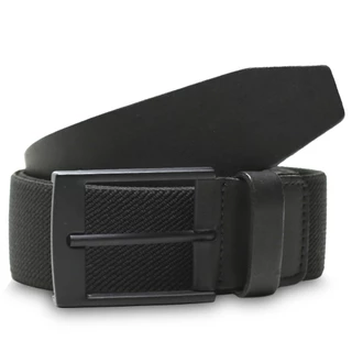 Cinto Masculino Couro Legítimo Elástico Casual Social Esportivo Fivela Preto Metal Face Promoção