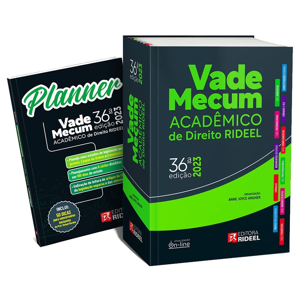 Vade Mecum Acadêmico de Direito Rideel 36ª Edição 1ª Semestre 2023 ...