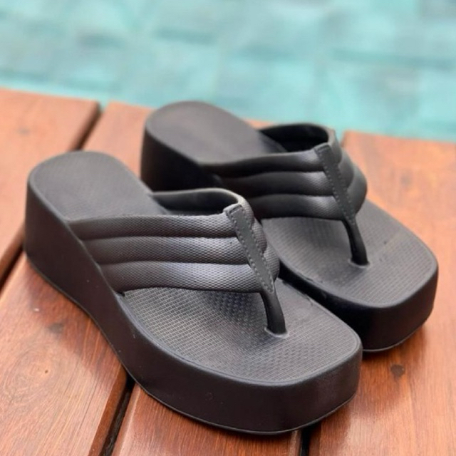 Chinelo Feminino Plataforma Tamanco Anabela Salto Muito Leve 100% em EVA