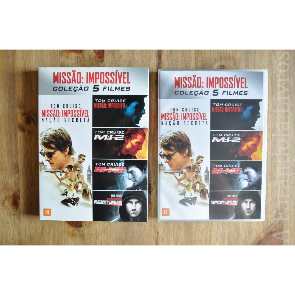 Box Missão Impossível Coleção 5 Filmes Shopee Brasil 9695