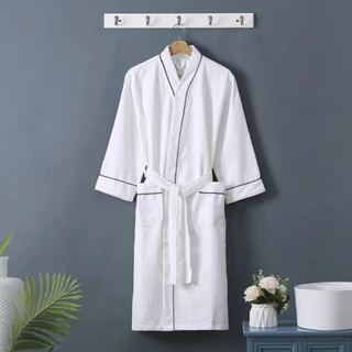 Roupão de Banho Adulto Unissex Superluxo Feminino Masculino 100% Algodão Piquet Macio Verão Inverno