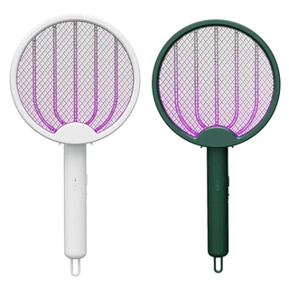 Raquete Elétrica Mata Mosquito Com Luz Atrai Insetos Recarregavel USB