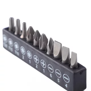 Kit 10 Peças/Conjunto Bits Combinação Pacote De Chave De Fenda Para Elétrico Broca Com Canela E Magnético