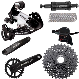 Kit Grupo Transmissão 1x9 Sunrun/absolute/gts Completo 18v