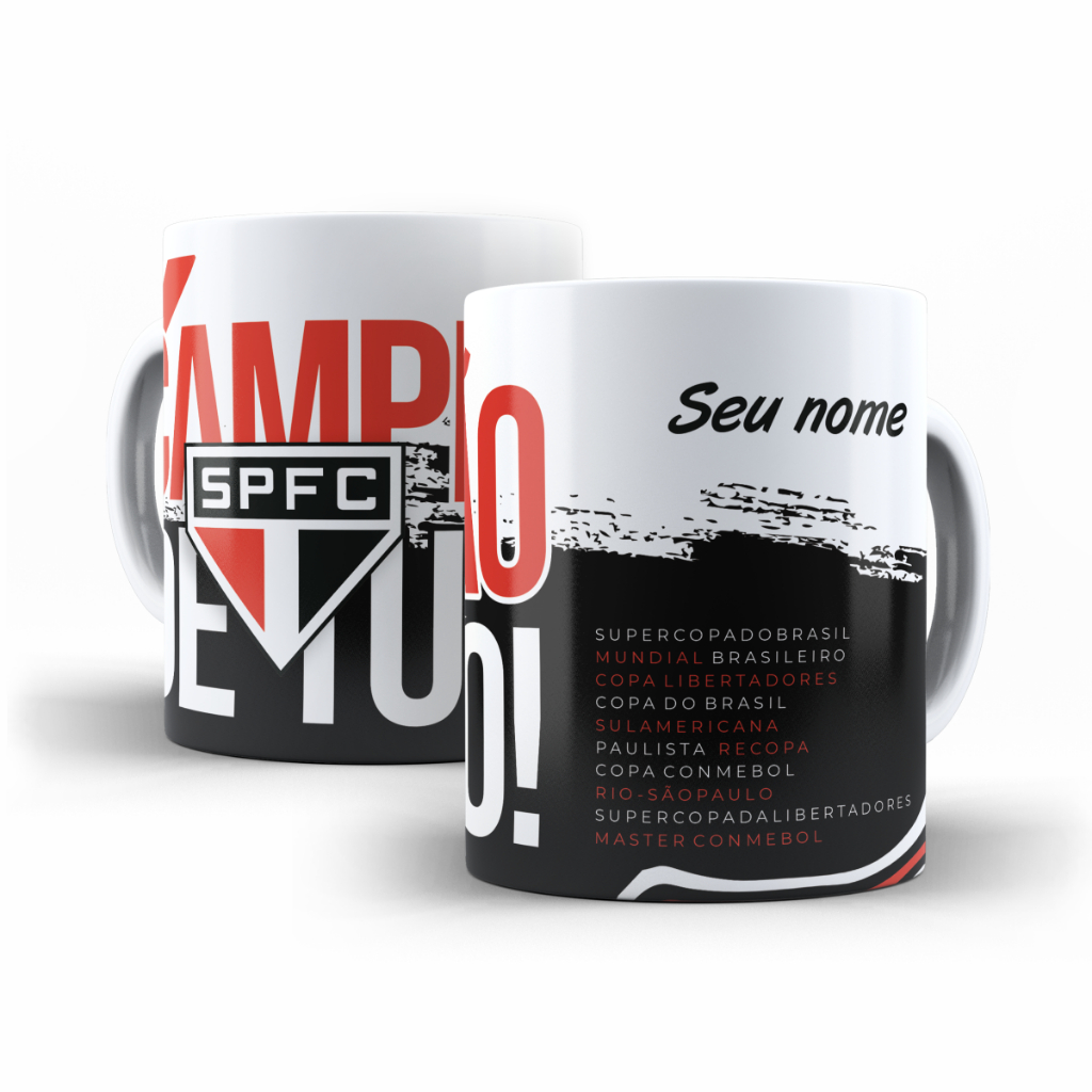 Caneca Personalizada São Paulo Fc Tricolor Campeão De Tudo
