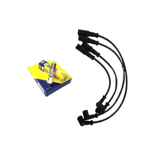 Kit Cabos E Jg Velas Palio Siena Uno Strada 1.0 1.5 8V 1996 97 98 99 ATÉ 2001 MOTOR FIASA