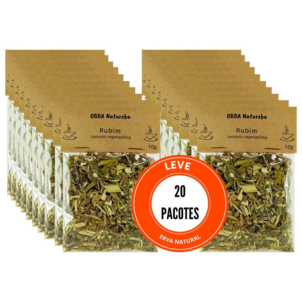 20 Pacotes Chá de Rubim Folhas | Alta Qualidade | 100% Natural para Cha ...
