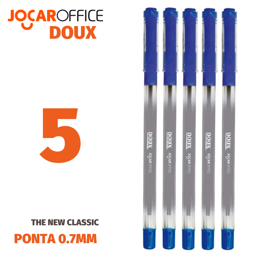 Kit Caneta Ponta Fina Agulha Jocar Office Doux 0.7mm