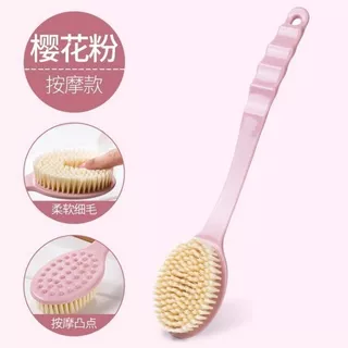 Escova de banho Com Cerdas Macias Cabo Longo de Plástico Coloridas - 34cm