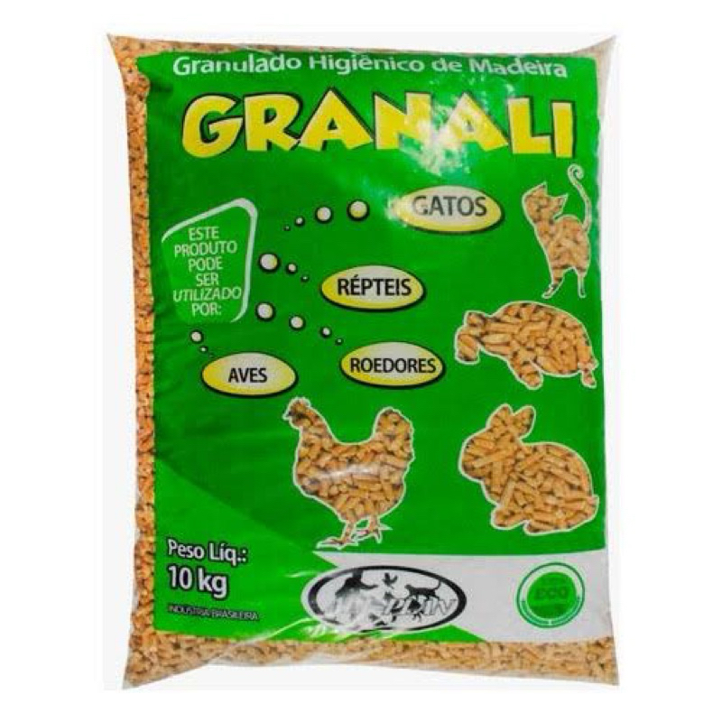 Granulado Higiênico de Madeira Granali 10kg