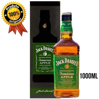 Whisky Jack Daniel's Maça Verde Apple 1 Litro Lacrado na Caixa | Shopee ...