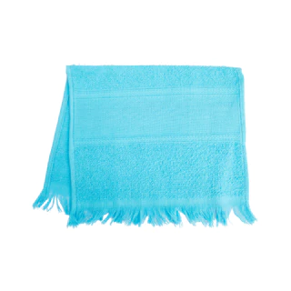 50 Toalhas Social de mão para bordar Azul 100% algodão 23x36