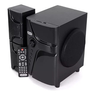 Home Theater 2.1 Sistema Som 50w Bluetooth Portátil Subwoofer Mp3 Usb Fm Pc Tv