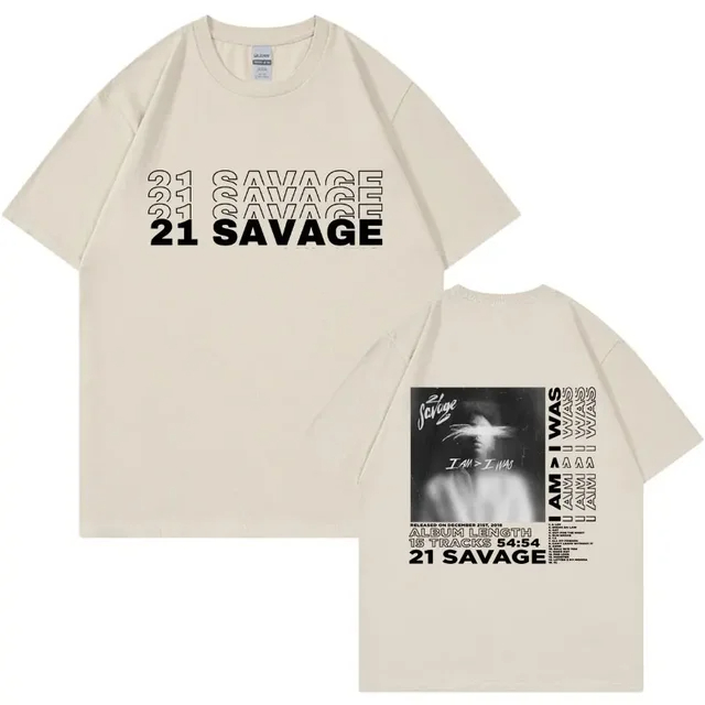 Camiseta Simples 21 Savage Blusa Unissex Algodão Gola Redonda