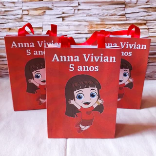 Kit 10/20/30 Sacolinha Personalizada Aventureira Gi Luccas Neto