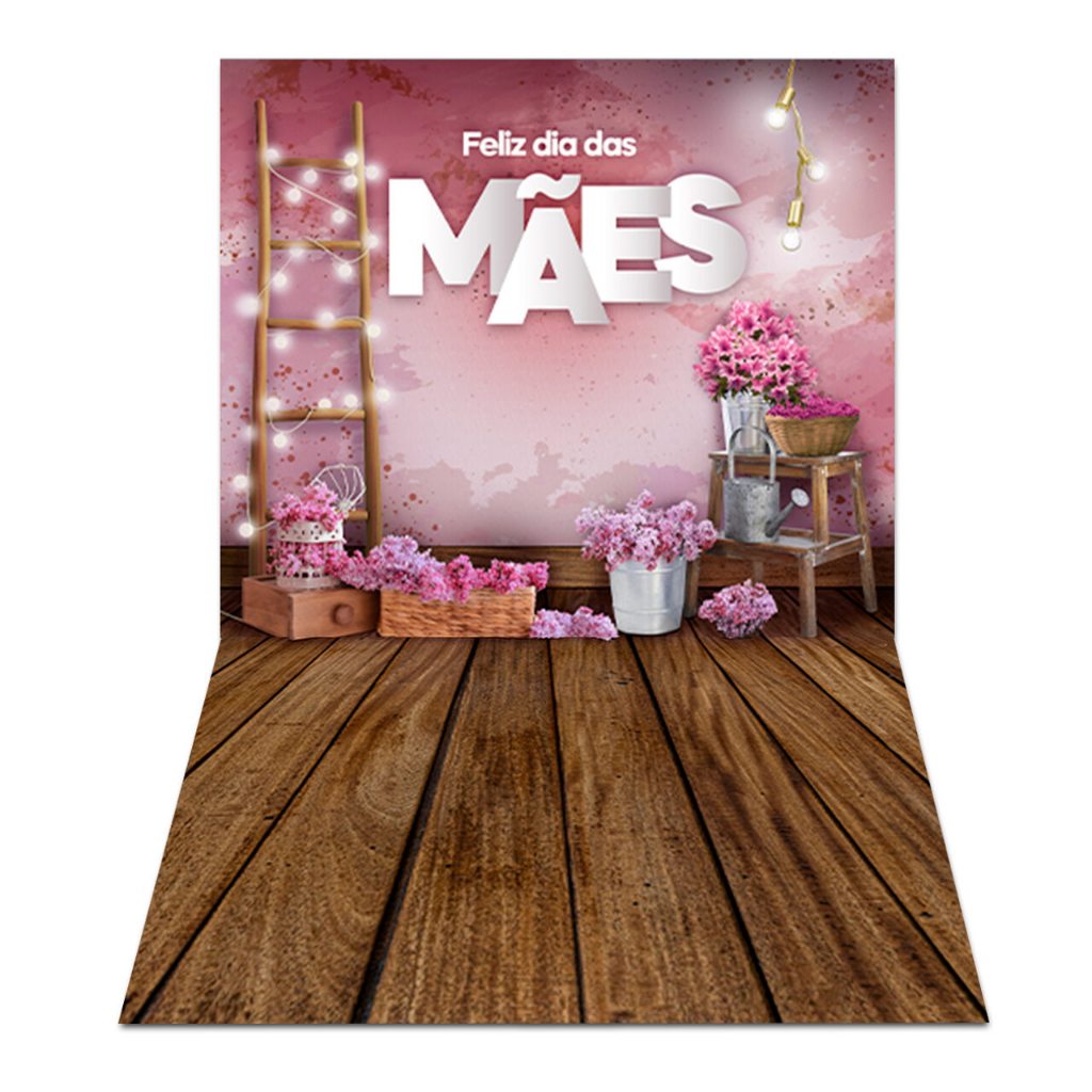 Fundo Fotográfico Floral Dia das Mães em Tecido PN-01486 - V Painel ...