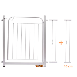 Grade De Proteção para Pet Cães Bebês e Crianças Para Portas Portão Branco - 90cm