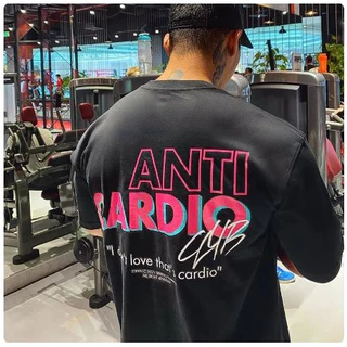 Camiseta oversized not cardio maromba academia treino estampado 100% Algodão Novo