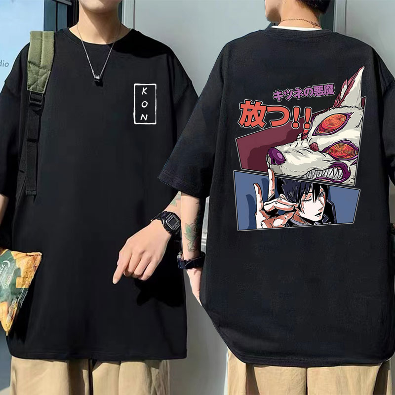 Camiseta Oversized Anime Unissex Estampado Kon | Chainsaw Man
