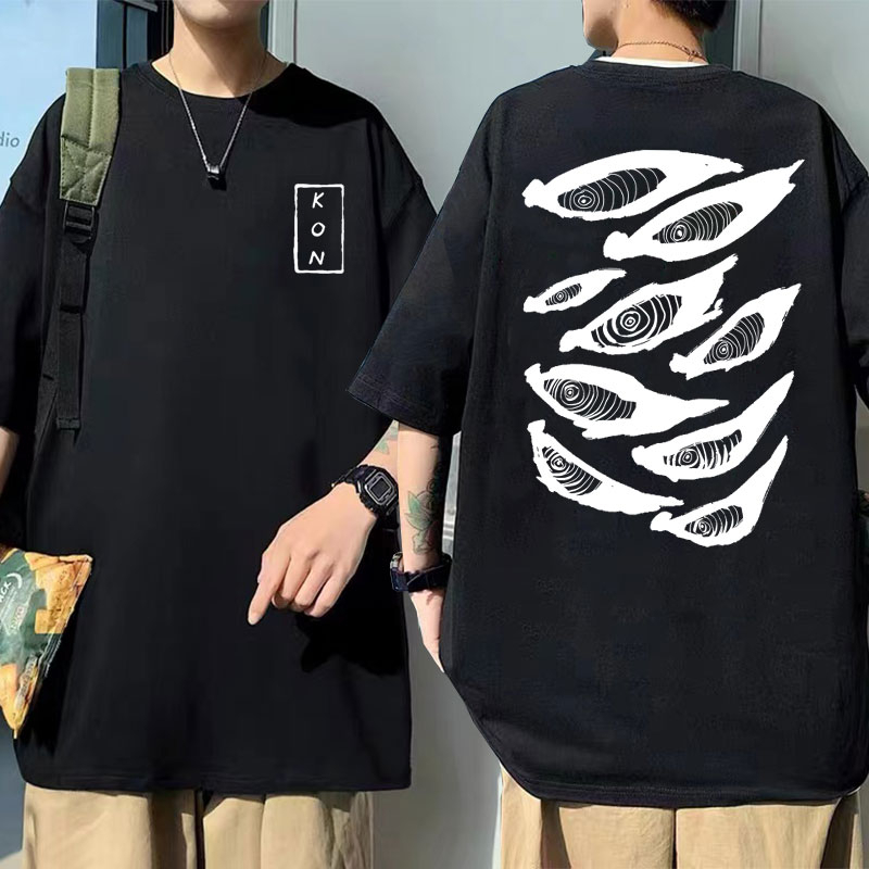 konkonページ　V5 long-sleeve&T-shirtセット Camiseta Oversized Anime Unissex Estampado Kon | Chainsaw Man