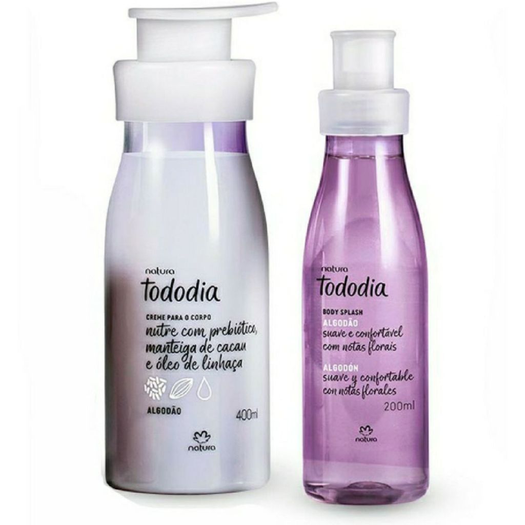 Tododia Algodão Body Splash Desodorante Colônia Feminino- 200 ml