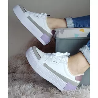 tenis sola alta feminino