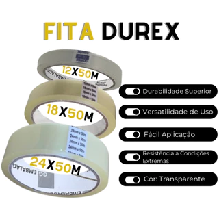 Fita Durex Fina Transparente