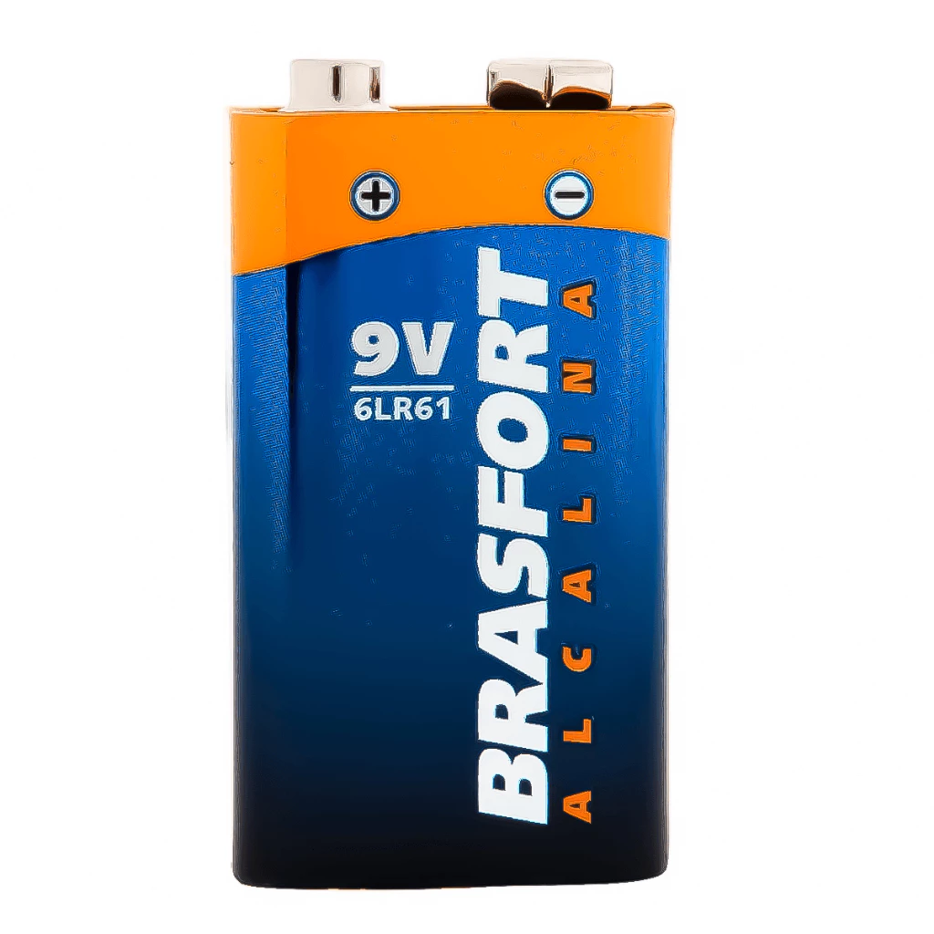 Bateria Alcalina 9 Volts Comum Para Brinquedos Fechaduras Eletrônicas Lanternas