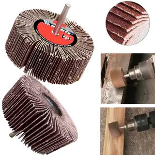 Roda De Lixa Com Haste Para Furadeira Grão 40 - 60 - 80 Tamanho 60 X 20 X 6 MM Uso Profissional