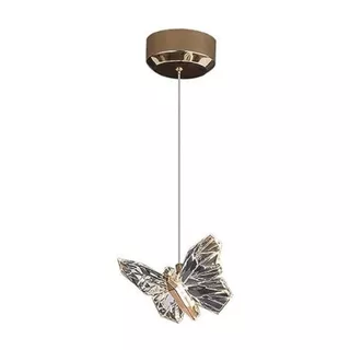 Luminária Pendente Led Borboleta Gold Bivolt Moderno - 6010