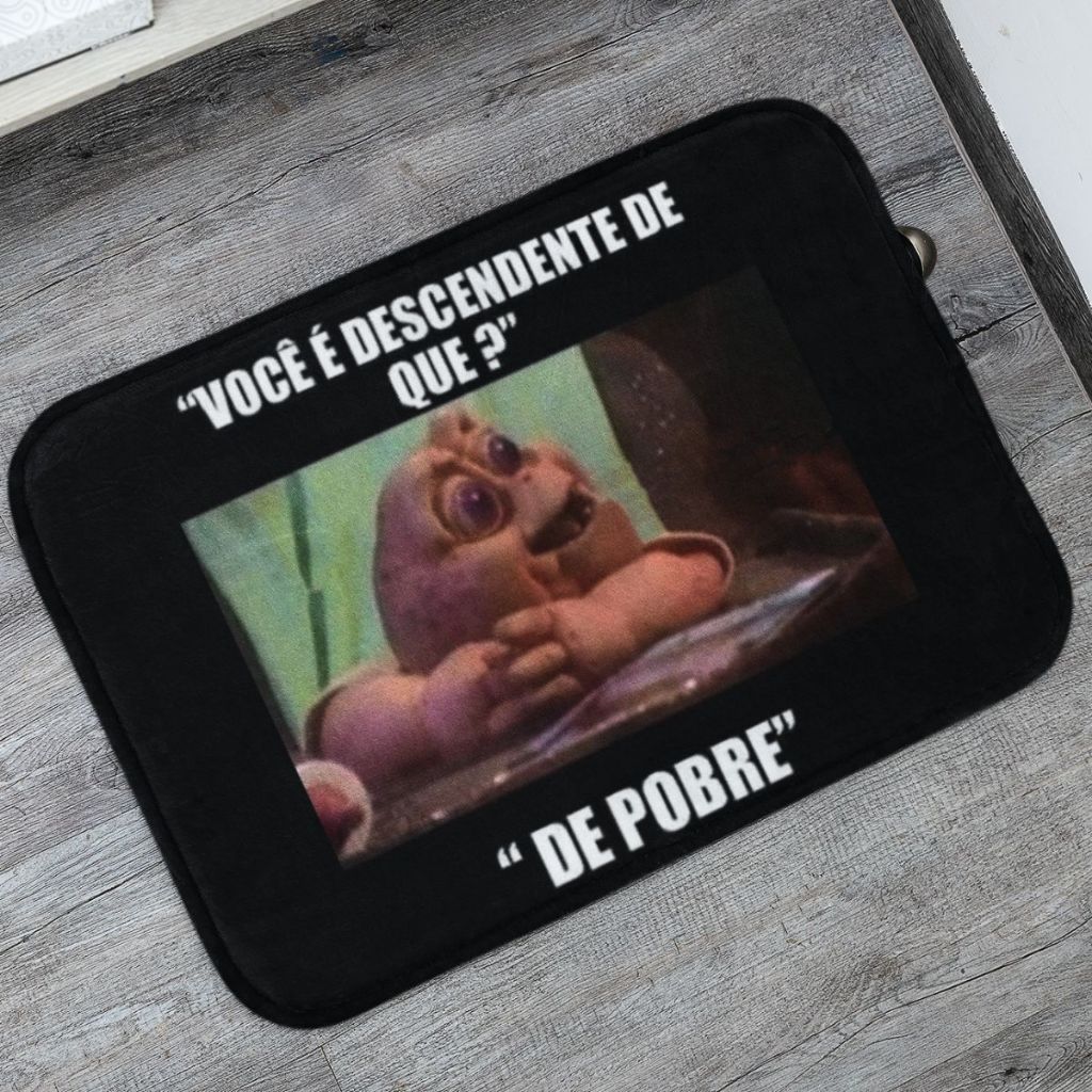 Tapete Porta de Entrada Baby Dino 55x35cm Antiderrapante