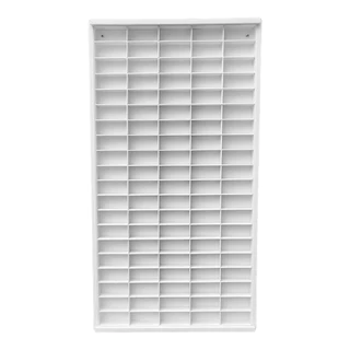 Estante Em Mdf Ultra 100 Nichos Branco na vertical