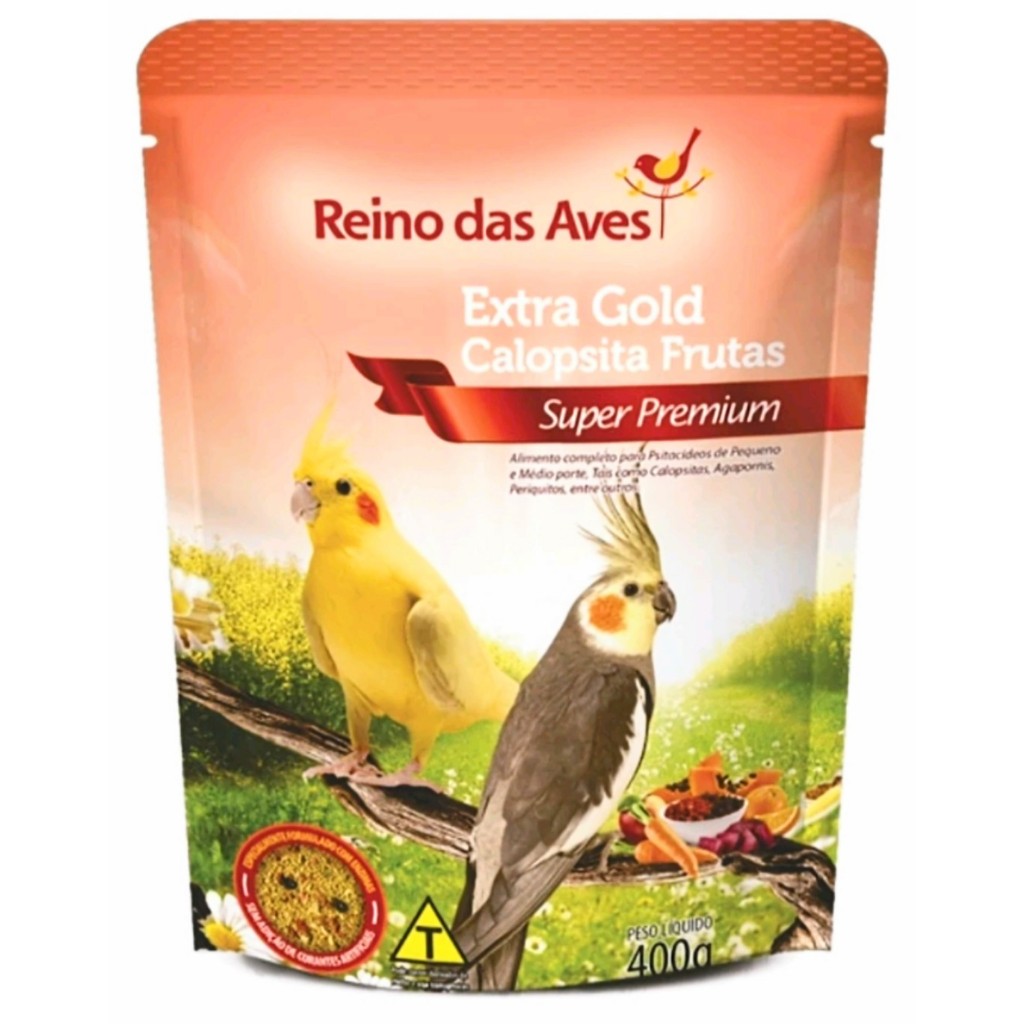 extrusado extra Gold calopsita frutas 400g
