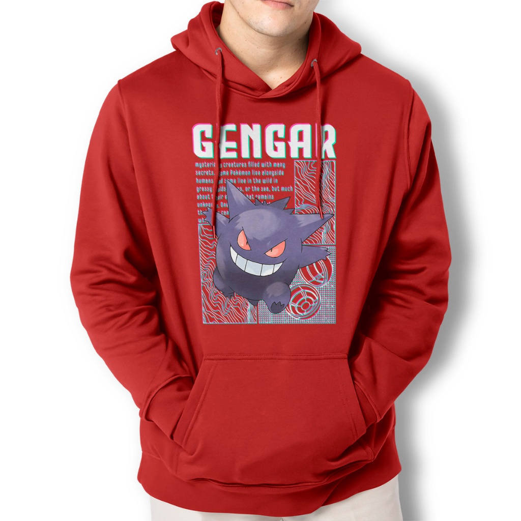 Moletom Casaco Pokedex Gengar Blusa Canguru | Shopee Brasil