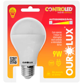 LÂMPADA AUTODIMERIZÁVEL CONTROLED - OUROLUX