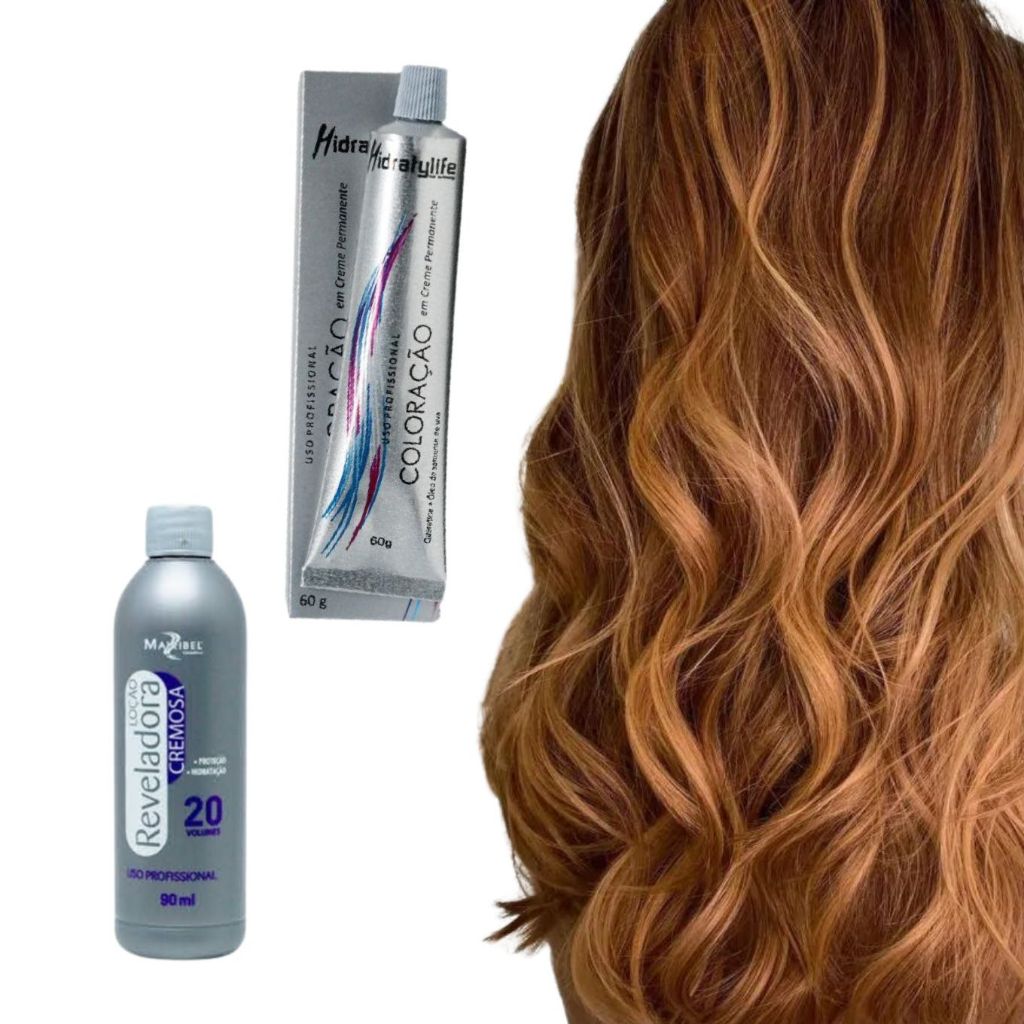 Coloração Mel 60 g Mairibel + Oxigenada 20 Vol 90 ml | Shopee Brasil