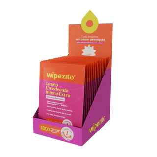 Caixa de Wipezito Lenço Umedecido Íntimo Extra - 15 unidades