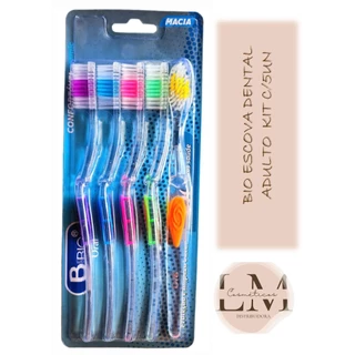 Bio Oral Escova Dental Adulto Kit C/5un - Macia em Oferta na Shopee