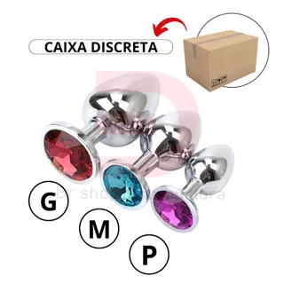 Kit 03 Plug Anal Tamanho P, M e G Envio Discreto Sex Shop em Oferta na Shopee