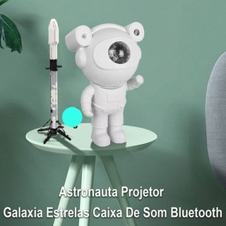 Astronauta Galaxy Projetor Noite Luz Céu Estrelado Estrela com BLUETOOTH  LED com som YB — foto 5 — Achou Levou Brasil