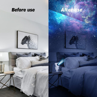 Astronauta Galaxy Projetor Noite Luz Céu Estrelado Estrela com BLUETOOTH  LED com som YB — foto 6 — Achou Levou Brasil