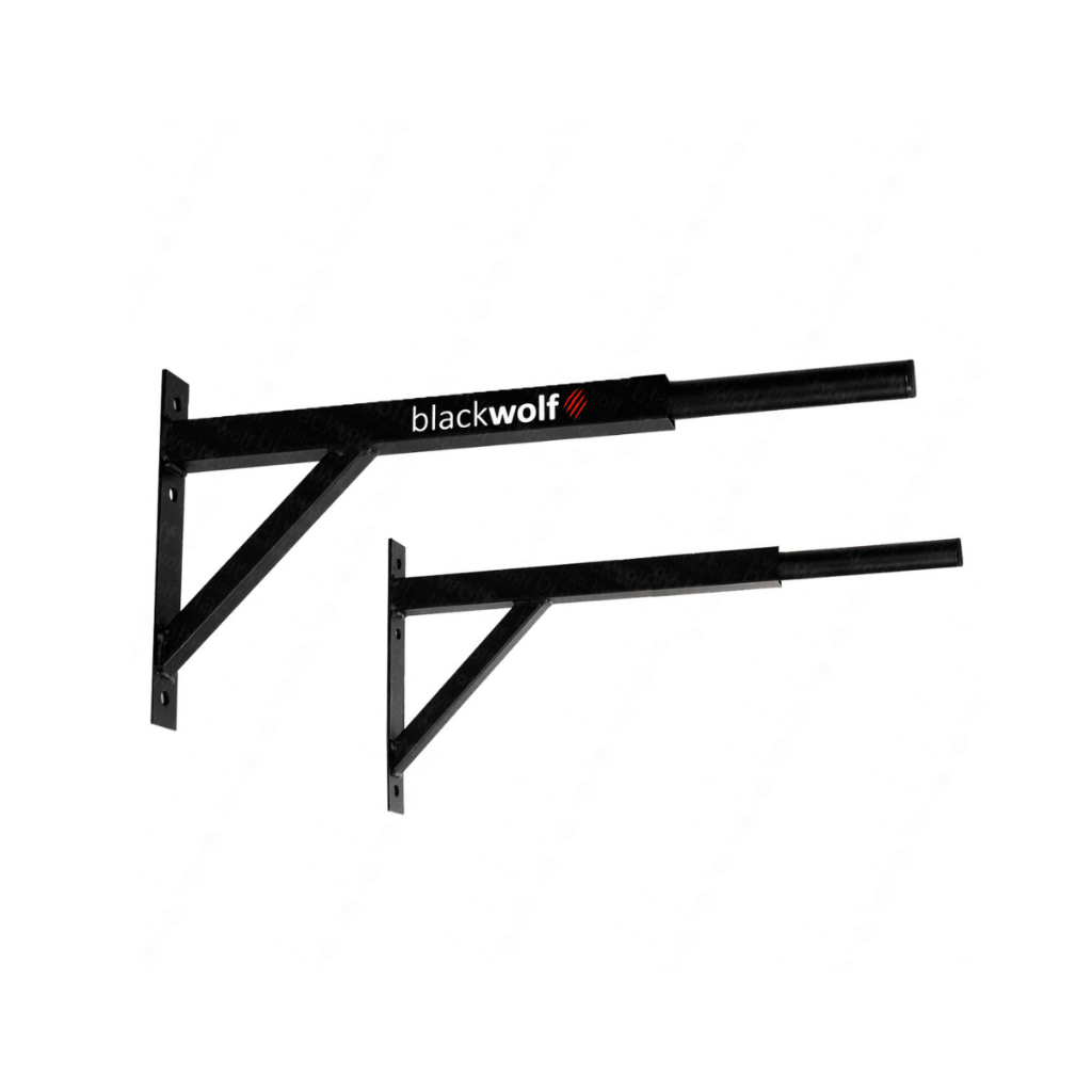 Barra Paralela Parede Treino Triceps Blackwolf + Kit Passante