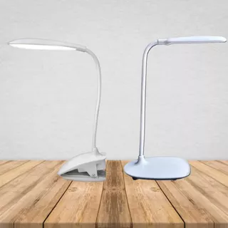 Luminária Led Flexível Portátil Garra Mesa Com Cabo Usb Estudo Trabalho Leitura Recarregável Bateria