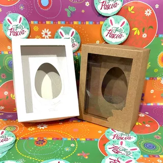 10 Unidades Caixa Para Ovo De Colher Caixa Degustação Para Ovos de pascoa com berço 1 cavidade em Oferta na Shopee