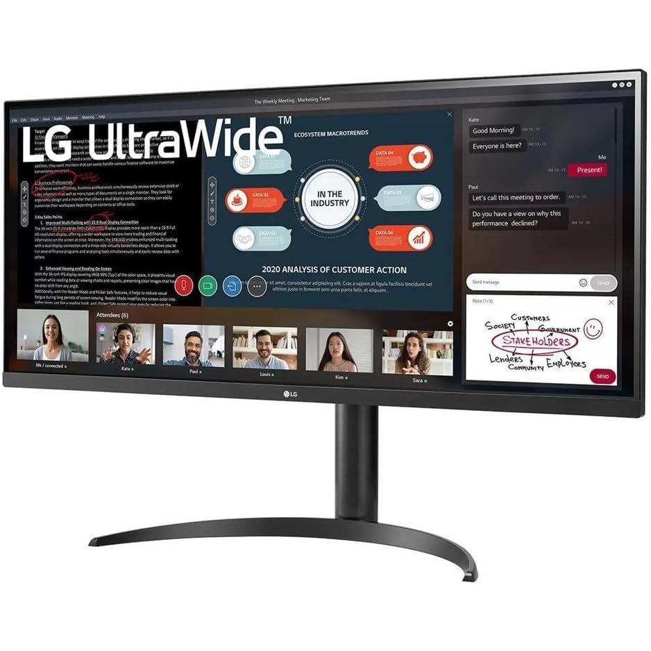 Monitor LG 34 LED/IPS FHD 75HZ 5MS Ultrawide HDR10 34WP550 110v/220v