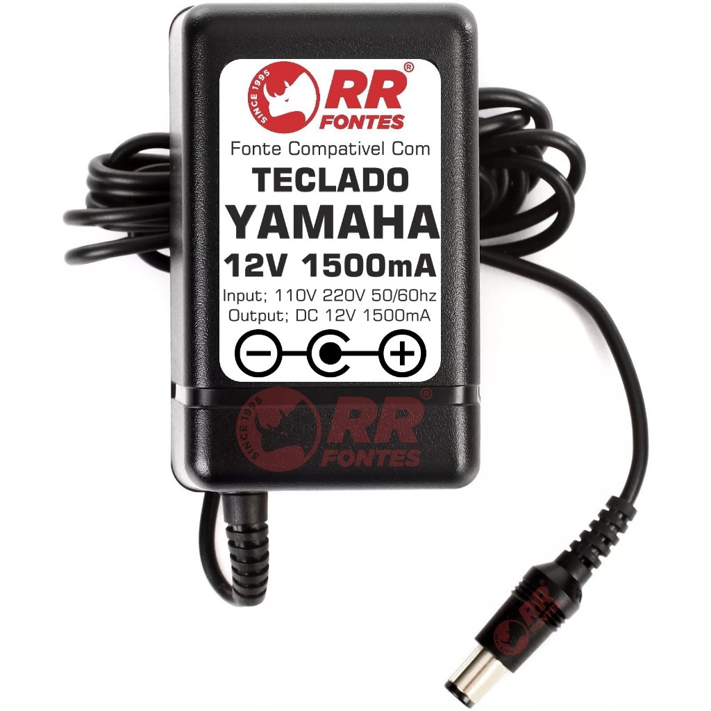 Fonte 12v Para Teclado Yamaha DGX-6 DGX-62 DGX-620 DGX-630